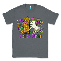 Charcoal Heather my first mardi gras unicorn Classic Tee - FaDigitalArtStudio