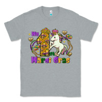 Heather Grey my first mardi gras unicorn Classic Tee - FaDigitalArtStudio