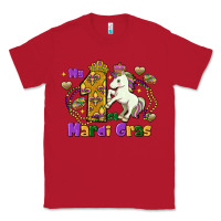 Red my first mardi gras unicorn Classic Tee - FaDigitalArtStudio