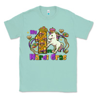 Seafoam my first mardi gras unicorn Classic Tee - FaDigitalArtStudio