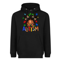 Black autism afro girl Heavyweight Hoodie - texasbilliewilder