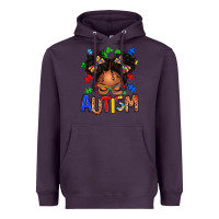 Plum autism afro girl Heavyweight Hoodie - texasbilliewilder