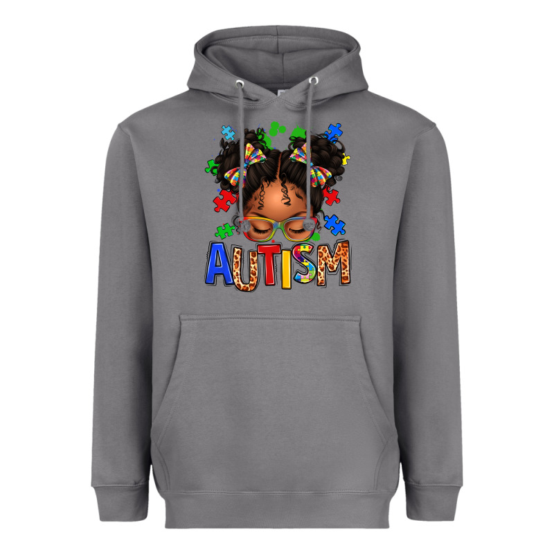Autism Afro Girl Heavyweight Hoodie by texasbilliewilder | Teevron