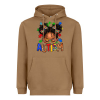 Toasted Coconut autism afro girl Heavyweight Hoodie - texasbilliewilder