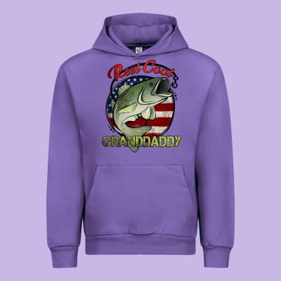 Reel Cool Granddaddy Fishing Urban Hoodie Designed By Jasminsmagicworld
