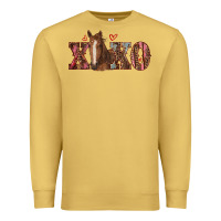 Antique Gold xoxo horse Premium Sweatshirt - RanaPortraitStore