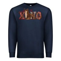 Navy xoxo horse Premium Sweatshirt - RanaPortraitStore
