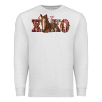 Oatmeal Heather xoxo horse Premium Sweatshirt - RanaPortraitStore