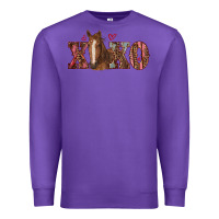 Purple xoxo horse Premium Sweatshirt - RanaPortraitStore