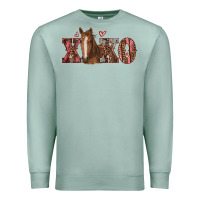 Seafoam xoxo horse Premium Sweatshirt - RanaPortraitStore