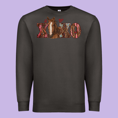 Xoxo Horse Premium Sweatshirt Designed By Ranaportraitstore