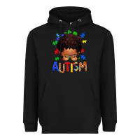 Black autism afro kid Heavyweight Hoodie - texasbilliewilder