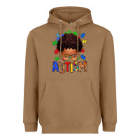 Toasted Coconut autism afro kid Heavyweight Hoodie - texasbilliewilder