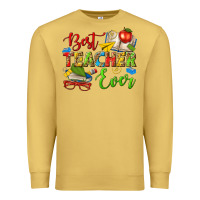 Antique Gold best teacher ever Premium Sweatshirt - texasbilliewilder