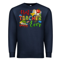 Navy best teacher ever Premium Sweatshirt - texasbilliewilder