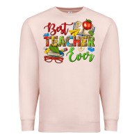 Pale Pink best teacher ever Premium Sweatshirt - texasbilliewilder