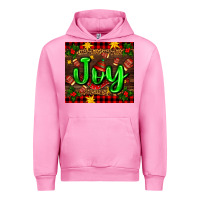 Fuchsia Pink joy with gloves for Christmas Urban Hoodie - AdoDesignShop