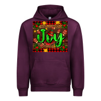 Mauve Wine joy with gloves for Christmas Urban Hoodie - AdoDesignShop