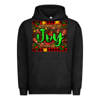 Pigment Black joy with gloves for Christmas Urban Hoodie - AdoDesignShop