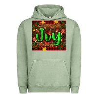 Pigment Oil Green joy with gloves for Christmas Urban Hoodie - AdoDesignShop