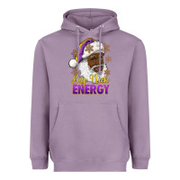 Lavender big nick energy purple and gold afro santa Heavyweight Hoodie - RanaPortraitStore