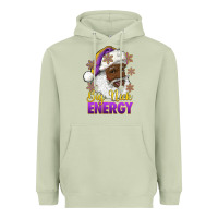 Matcha big nick energy purple and gold afro santa Heavyweight Hoodie - RanaPortraitStore