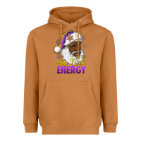 Meerkat big nick energy purple and gold afro santa Heavyweight Hoodie - RanaPortraitStore