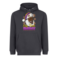 Smoke big nick energy purple and gold afro santa Heavyweight Hoodie - RanaPortraitStore