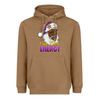 Toasted Coconut big nick energy purple and gold afro santa Heavyweight Hoodie - RanaPortraitStore