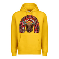 Lemon valentines highland cow rainbow Premium Hoodie - JahusDesignShop