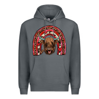 Rock valentines highland cow rainbow Premium Hoodie - JahusDesignShop