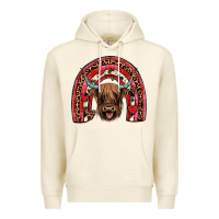Sandshell valentines highland cow rainbow Premium Hoodie - JahusDesignShop