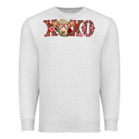 Oatmeal Heather xoxo charolais cow Premium Sweatshirt - RanaPortraitStore