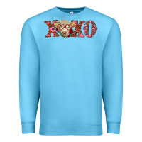 Ocean Blue xoxo charolais cow Premium Sweatshirt - RanaPortraitStore