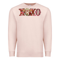 Pale Pink xoxo charolais cow Premium Sweatshirt - RanaPortraitStore