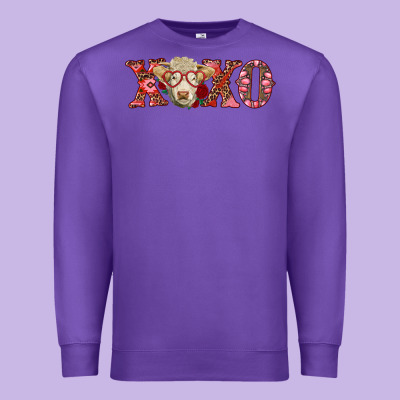 Xoxo Charolais Cow Premium Sweatshirt Designed By Ranaportraitstore