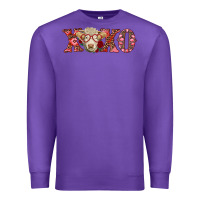 Purple xoxo charolais cow Premium Sweatshirt - RanaPortraitStore