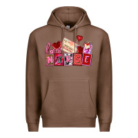 Chestnut valentines day nurse Premium Hoodie - AdoDesignShop