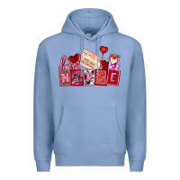 Colony Blue valentines day nurse Premium Hoodie - AdoDesignShop