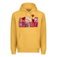 Mustard valentines day nurse Premium Hoodie - AdoDesignShop