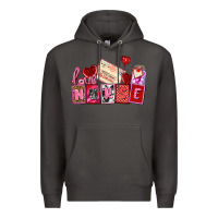 Smoke valentines day nurse Premium Hoodie - AdoDesignShop