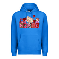True Royal valentines day nurse Premium Hoodie - AdoDesignShop