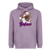 Lavender believe purple and gold african american santa Heavyweight Hoodie - RanaPortraitStore