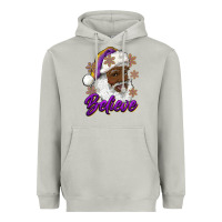 Moon Dust believe purple and gold african american santa Heavyweight Hoodie - RanaPortraitStore