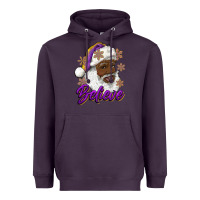 Plum believe purple and gold african american santa Heavyweight Hoodie - RanaPortraitStore