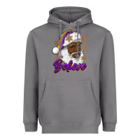 Storm believe purple and gold african american santa Heavyweight Hoodie - RanaPortraitStore