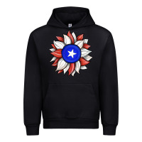 Black sunflower puerto rico flag Urban Hoodie - JahusDesignShop