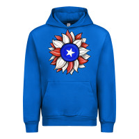 Cobalt sunflower puerto rico flag Urban Hoodie - JahusDesignShop