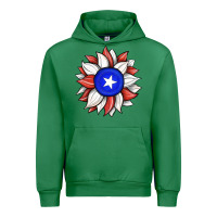 Emerald sunflower puerto rico flag Urban Hoodie - JahusDesignShop