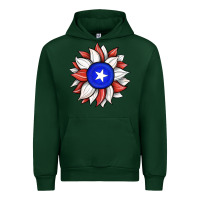 Forest Green sunflower puerto rico flag Urban Hoodie - JahusDesignShop